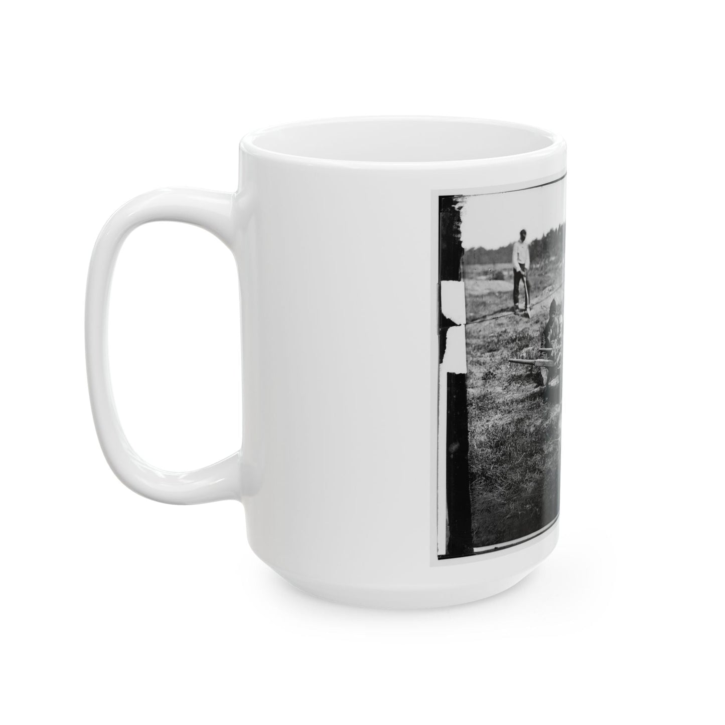 Cold Harbor, Va. African Americans Collecting Bones Of Soldiers Killed In The Battle (U.S. Civil War) White Coffee Mug