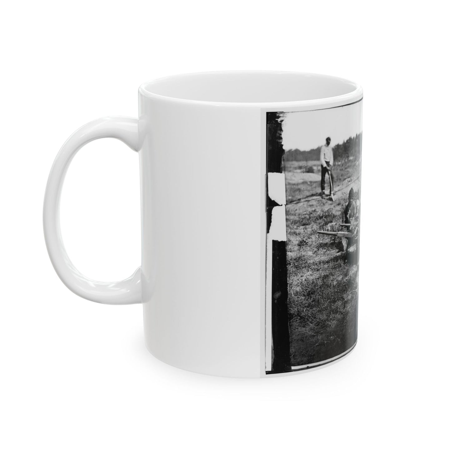 Cold Harbor, Va. African Americans Collecting Bones Of Soldiers Killed In The Battle (U.S. Civil War) White Coffee Mug