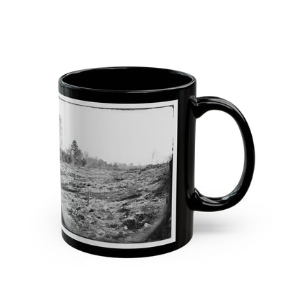 Cold Harbor, Va. View Of The Battlefield (U.S. Civil War) Black Coffee Mug-The Sticker Space