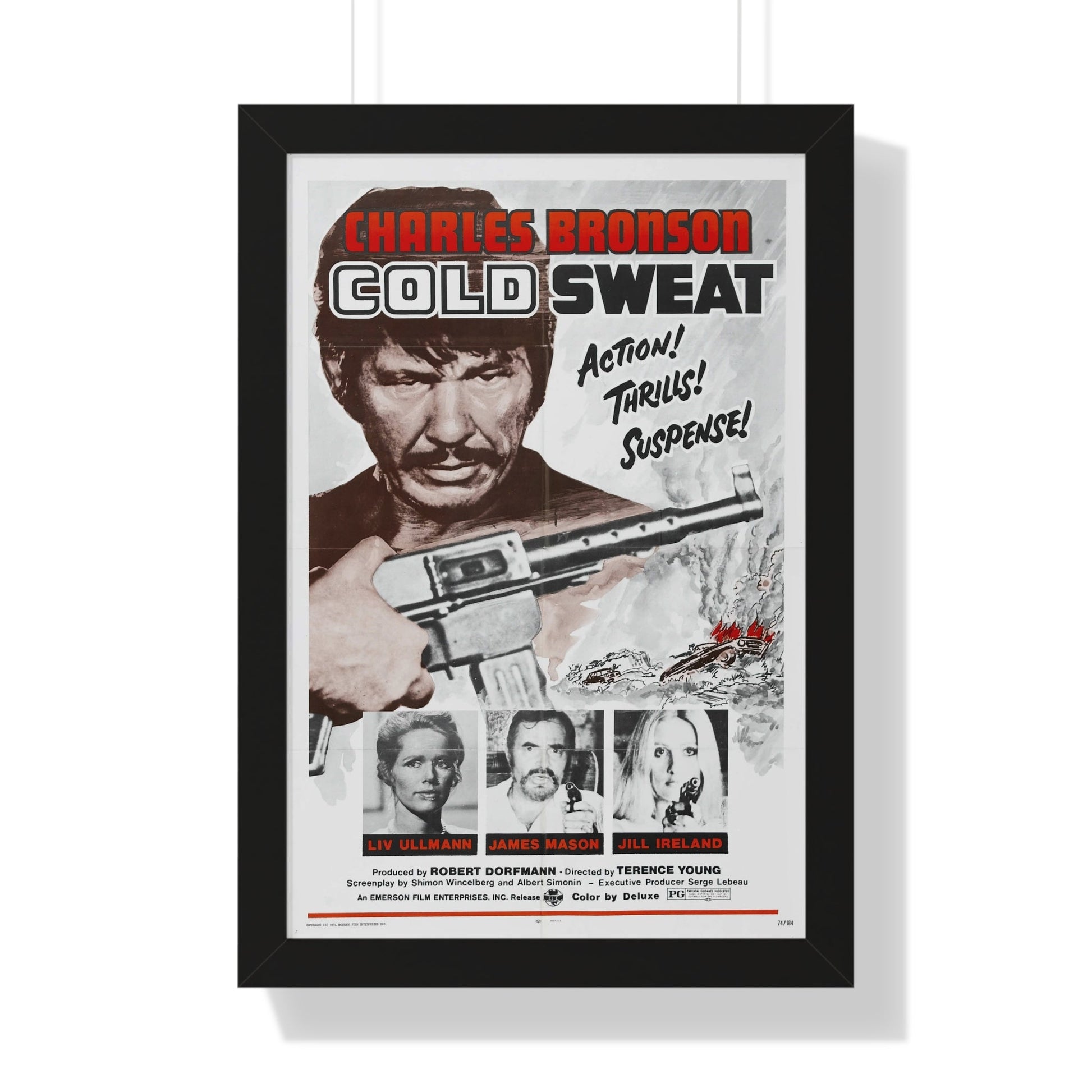 COLD SWEAT 1970 - Framed Movie Poster-16″ x 24″-The Sticker Space