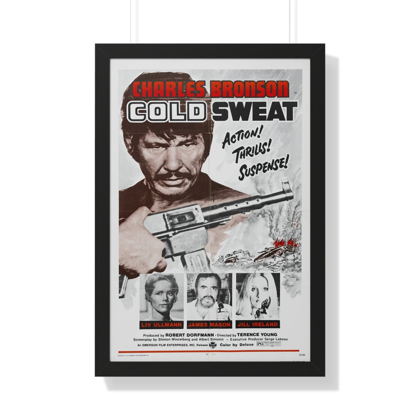 COLD SWEAT 1970 - Framed Movie Poster-20" x 30"-The Sticker Space