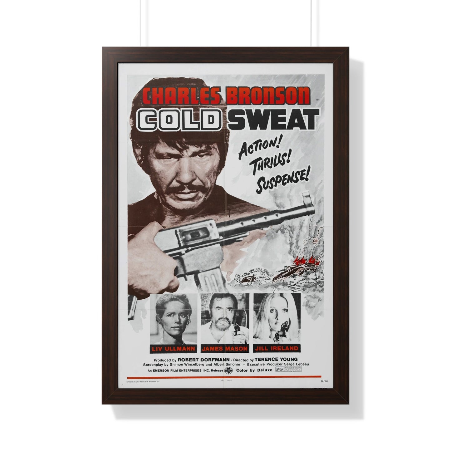 COLD SWEAT 1970 - Framed Movie Poster-20" x 30"-The Sticker Space