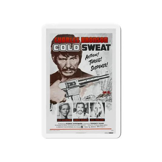 COLD SWEAT 1970 Movie Poster - Refrigerator Magnet 6 Inch - The Sticker Space