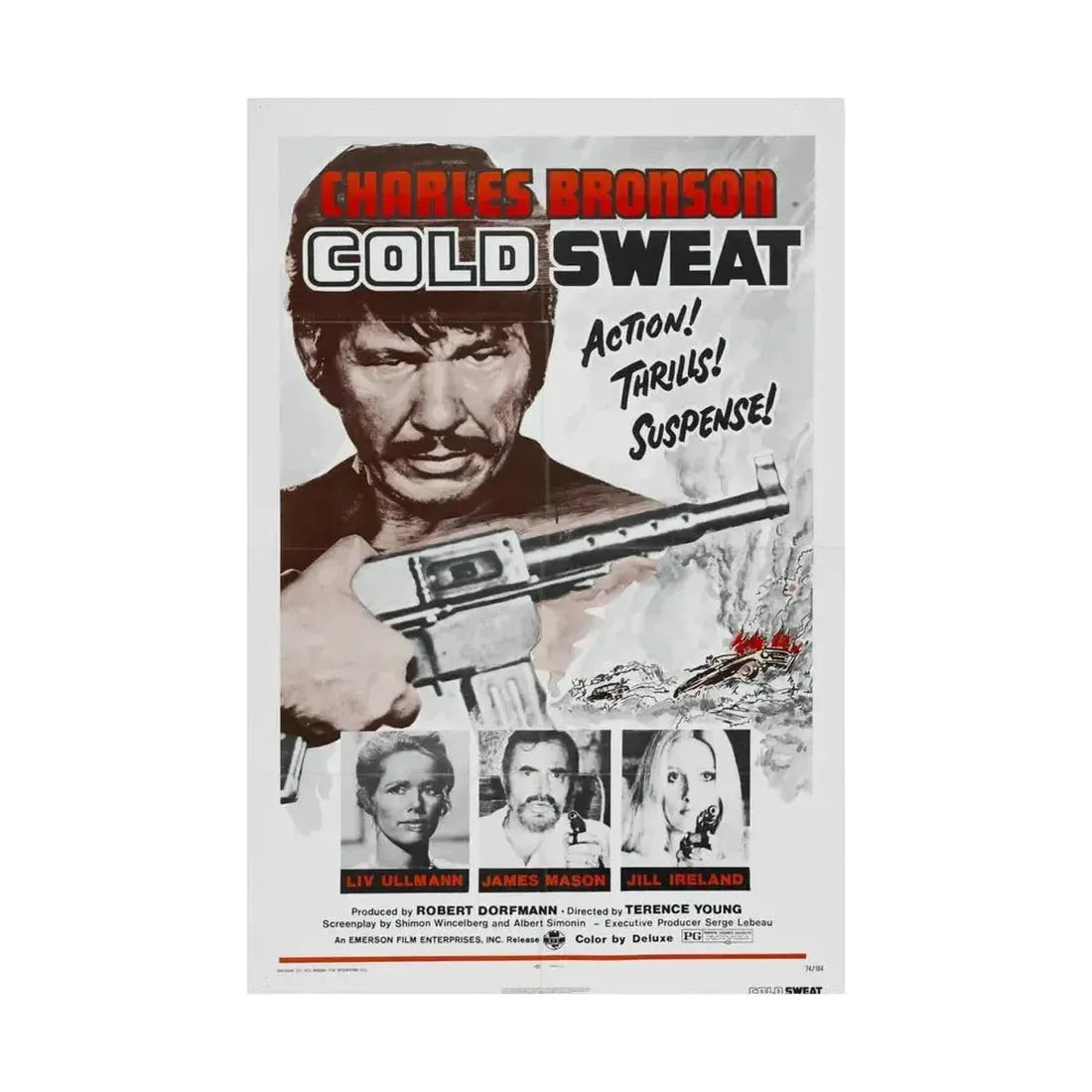 COLD SWEAT 1970 - Paper Movie Poster - The Sticker Space