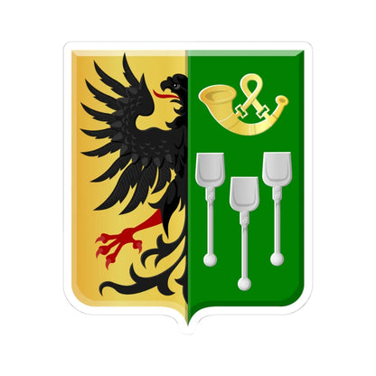 Colfontaine wapen (Belgium) (Coat of Arms) STICKER Vinyl Kiss-Cut Decal 4 Inch White - The Sticker Space