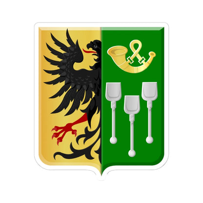 Colfontaine wapen (Belgium) (Coat of Arms) STICKER Vinyl Kiss-Cut Decal 6 Inch White - The Sticker Space