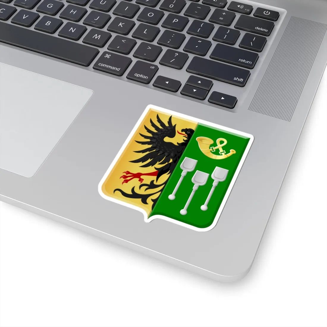 Colfontaine wapen (Belgium) (Coat of Arms) STICKER Vinyl Kiss-Cut Decal - The Sticker Space