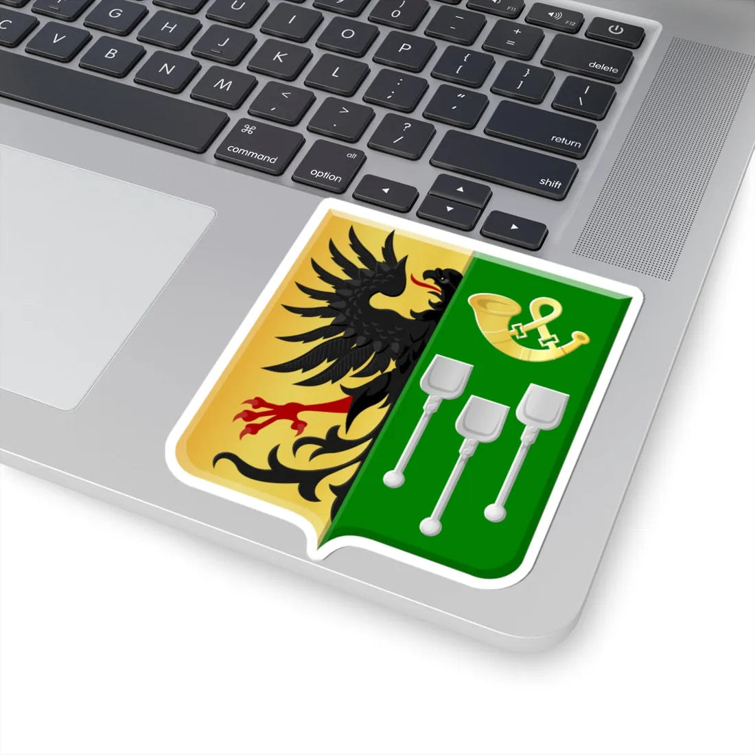 Colfontaine wapen (Belgium) (Coat of Arms) STICKER Vinyl Kiss-Cut Decal - The Sticker Space