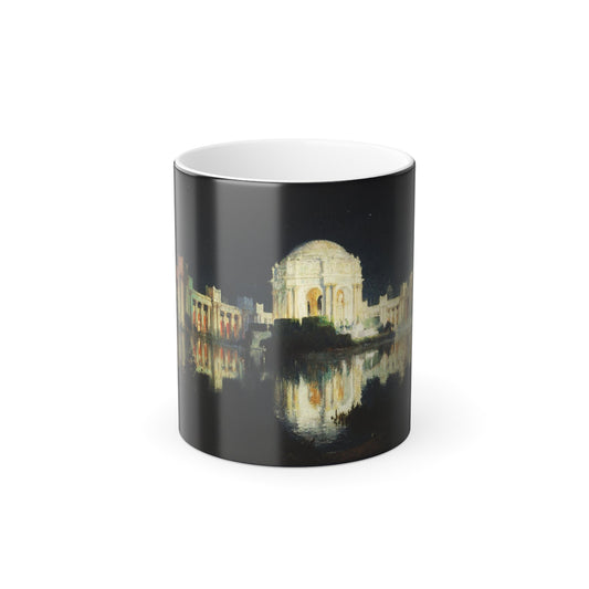 Colin Campbell Cooper (1856-1937) Palace of Fine Arts, San Francisco - c1915 - Color Changing Mug 11oz-11oz-The Sticker Space