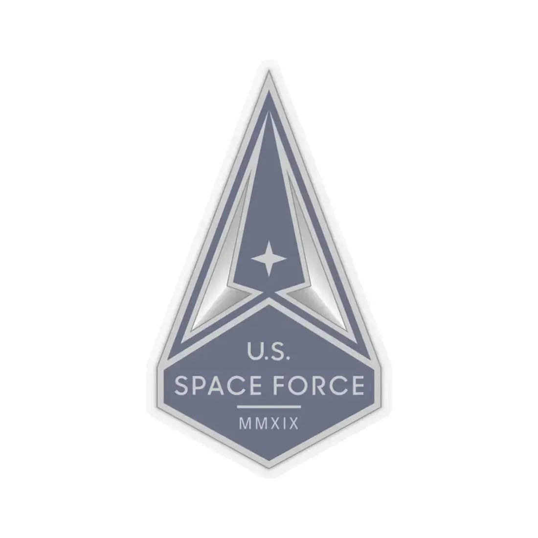 Collar Insignia (U.S. Space Force) STICKER Vinyl Kiss-Cut Decal 3 Inch Transparent - The Sticker Space
