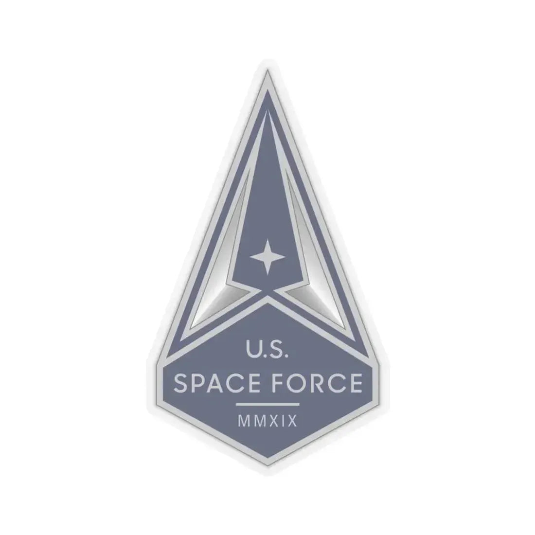 Collar Insignia (U.S. Space Force) STICKER Vinyl Kiss-Cut Decal 4 Inch Transparent - The Sticker Space