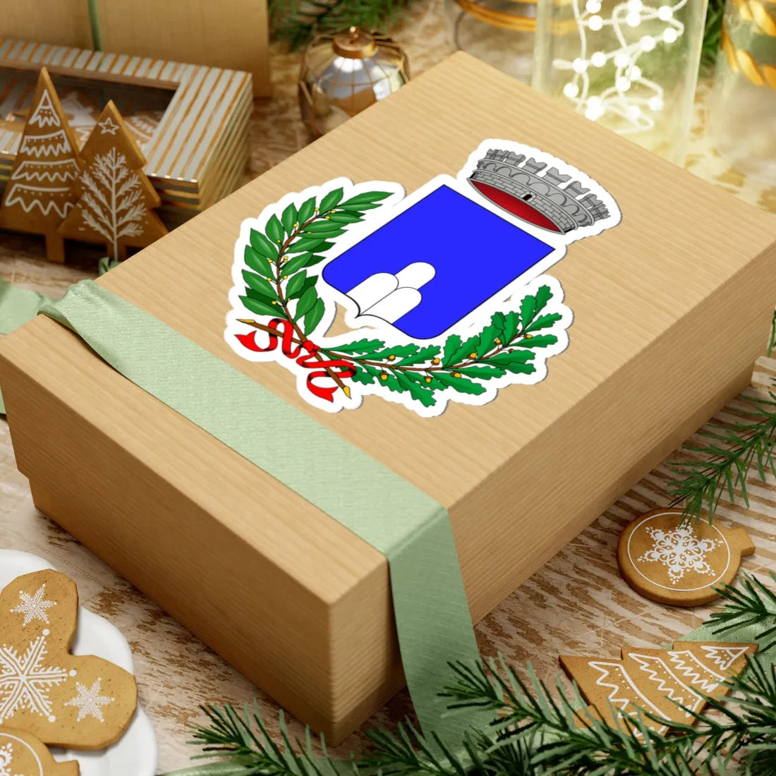 Collazzone-Stemma (Italy) (Coat of Arms) STICKER Vinyl Kiss-Cut Decal - The Sticker Space