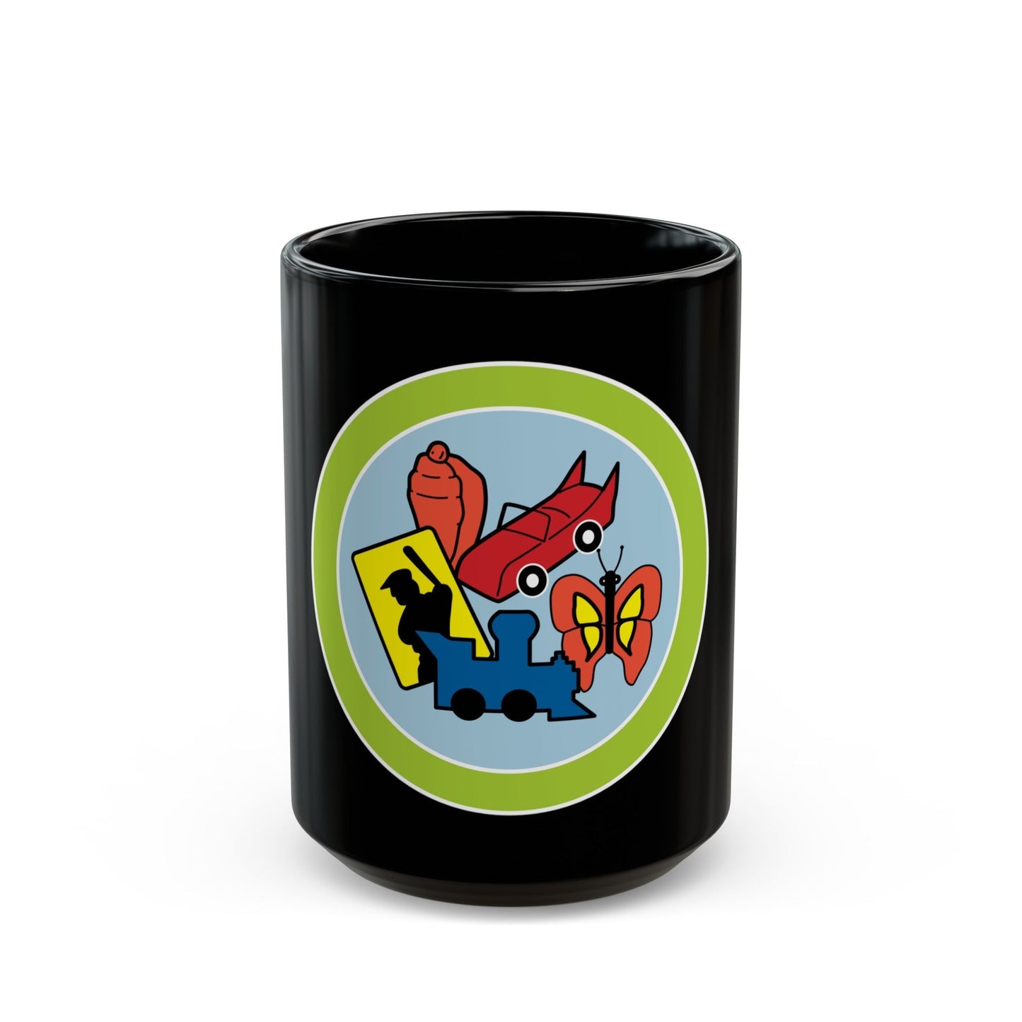 Collections (Boy Scout Merit Badge) Black Coffee Mug-15oz-The Sticker Space