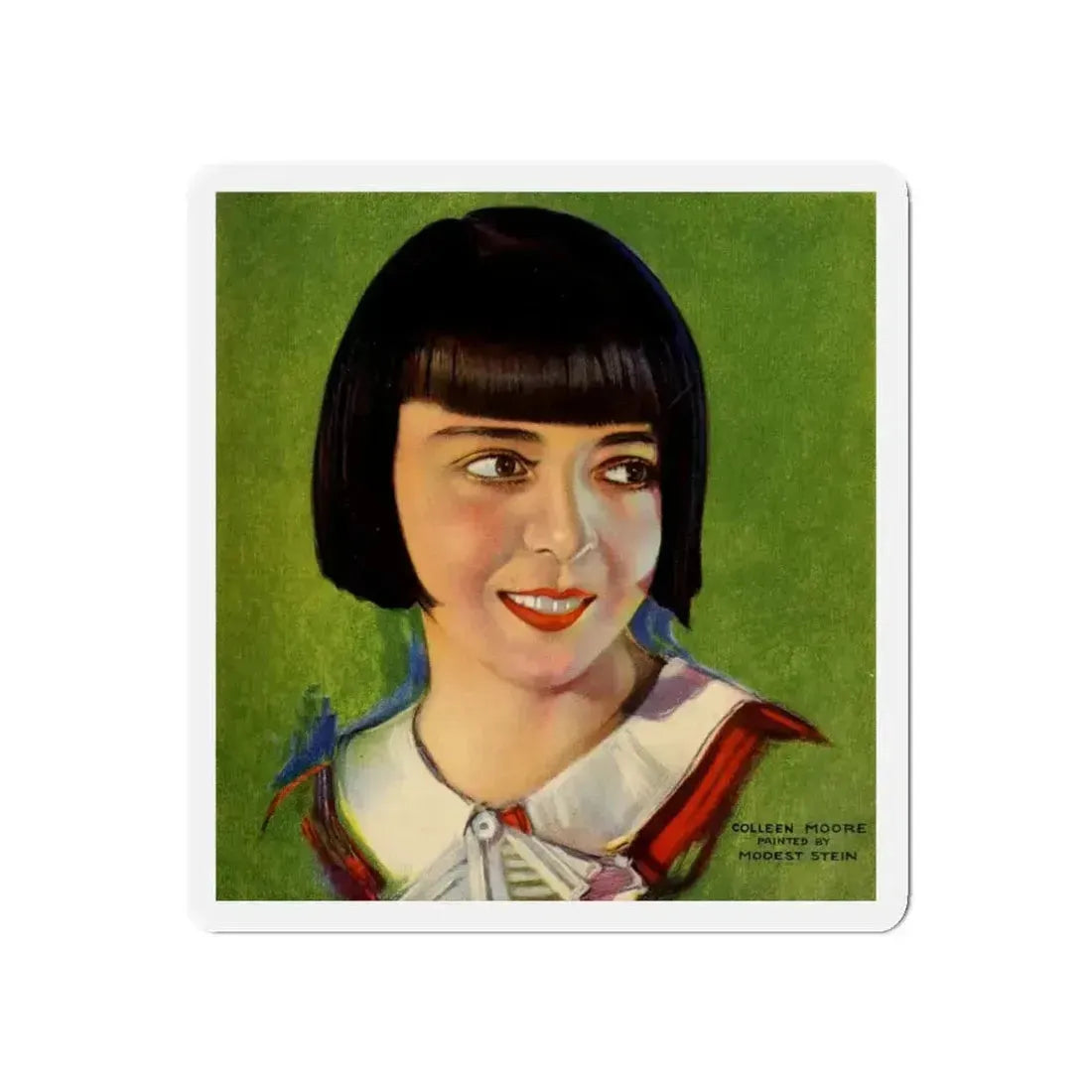 Colleen Moore (Magazine Illustration) Refrigerator Magnet 5 Inch Die-Cut - The Sticker Space
