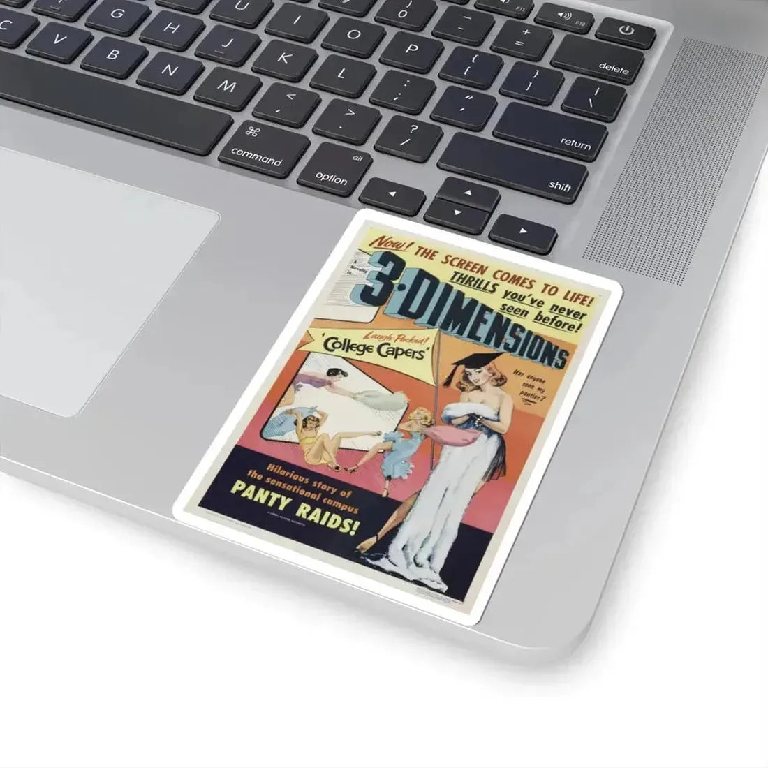 COLLEGE CAPERS 1953 Movie Poster - STICKER Vinyl Kiss-Cut Decal - The Sticker Space