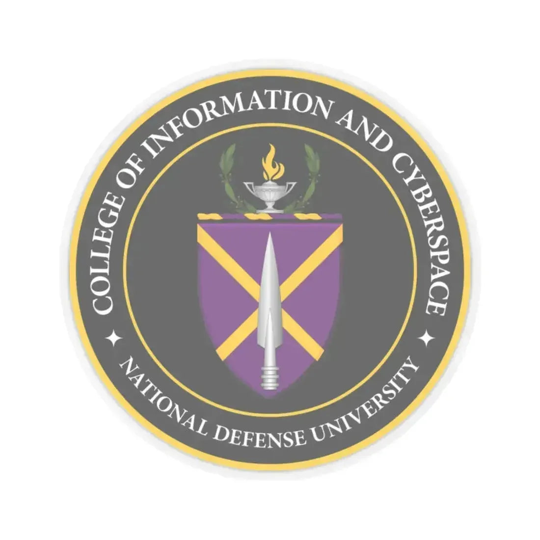 College of Information and Cyberspace - STICKER Vinyl Kiss-Cut Decal 2 Inch Transparent - The Sticker Space