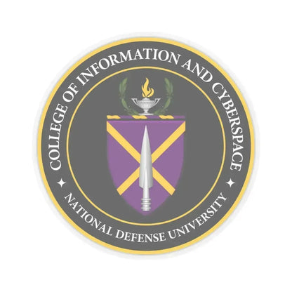 College of Information and Cyberspace - STICKER Vinyl Kiss-Cut Decal 3 Inch Transparent - The Sticker Space