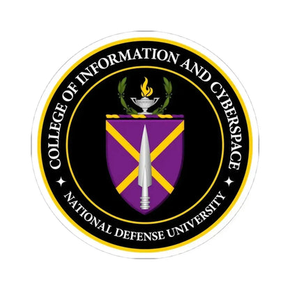 College of Information and Cyberspace - STICKER Vinyl Kiss-Cut Decal 4 Inch White - The Sticker Space