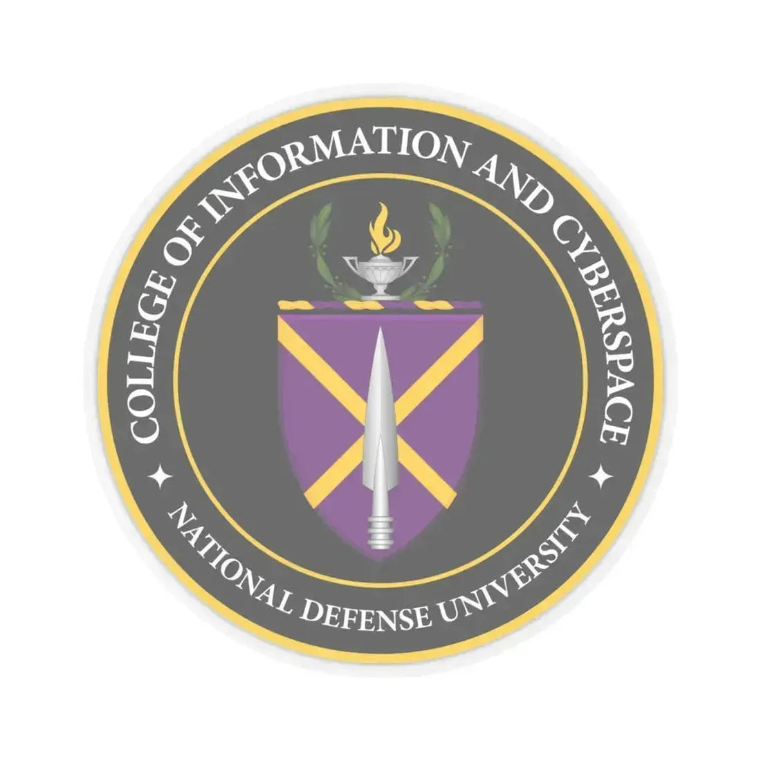 College of Information and Cyberspace - STICKER Vinyl Kiss-Cut Decal 6 Inch Transparent - The Sticker Space