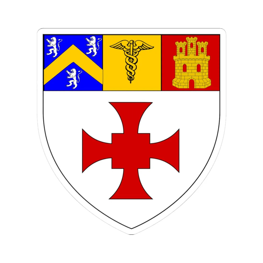 College of Medicine Durham (England) (Coat of Arms) STICKER Vinyl Kiss-Cut Decal - The Sticker Space