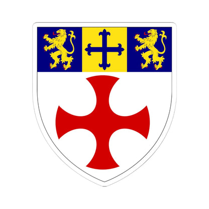 College of the Venerable Bede Durham arms (England) (Coat of Arms) STICKER Vinyl Kiss-Cut Decal 6 Inch White - The Sticker Space