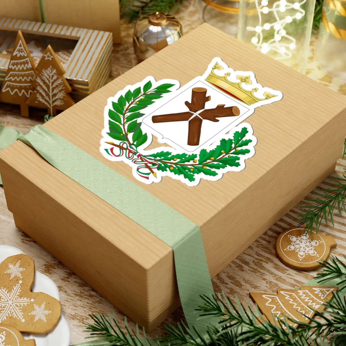 Collevecchio-Stemma (Italy) (Coat of Arms) STICKER Vinyl Kiss-Cut Decal - The Sticker Space