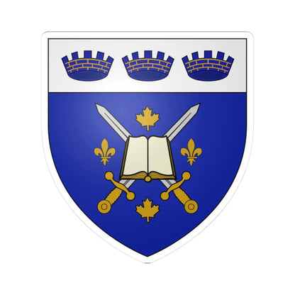 Collège militaire royal de Saint-Jean Blason (Canada) (Coat of Arms) STICKER Vinyl Kiss-Cut Decal 3 Inch White - The Sticker Space