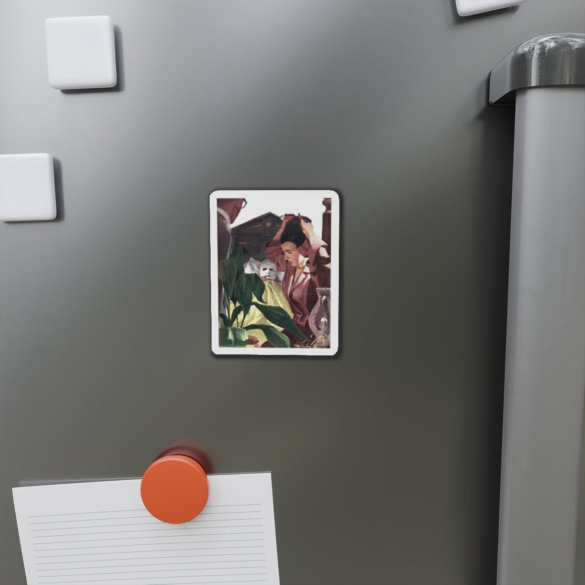 Collier's magazine illustration (Magazine Illustration) Refrigerator Magnet-The Sticker Space