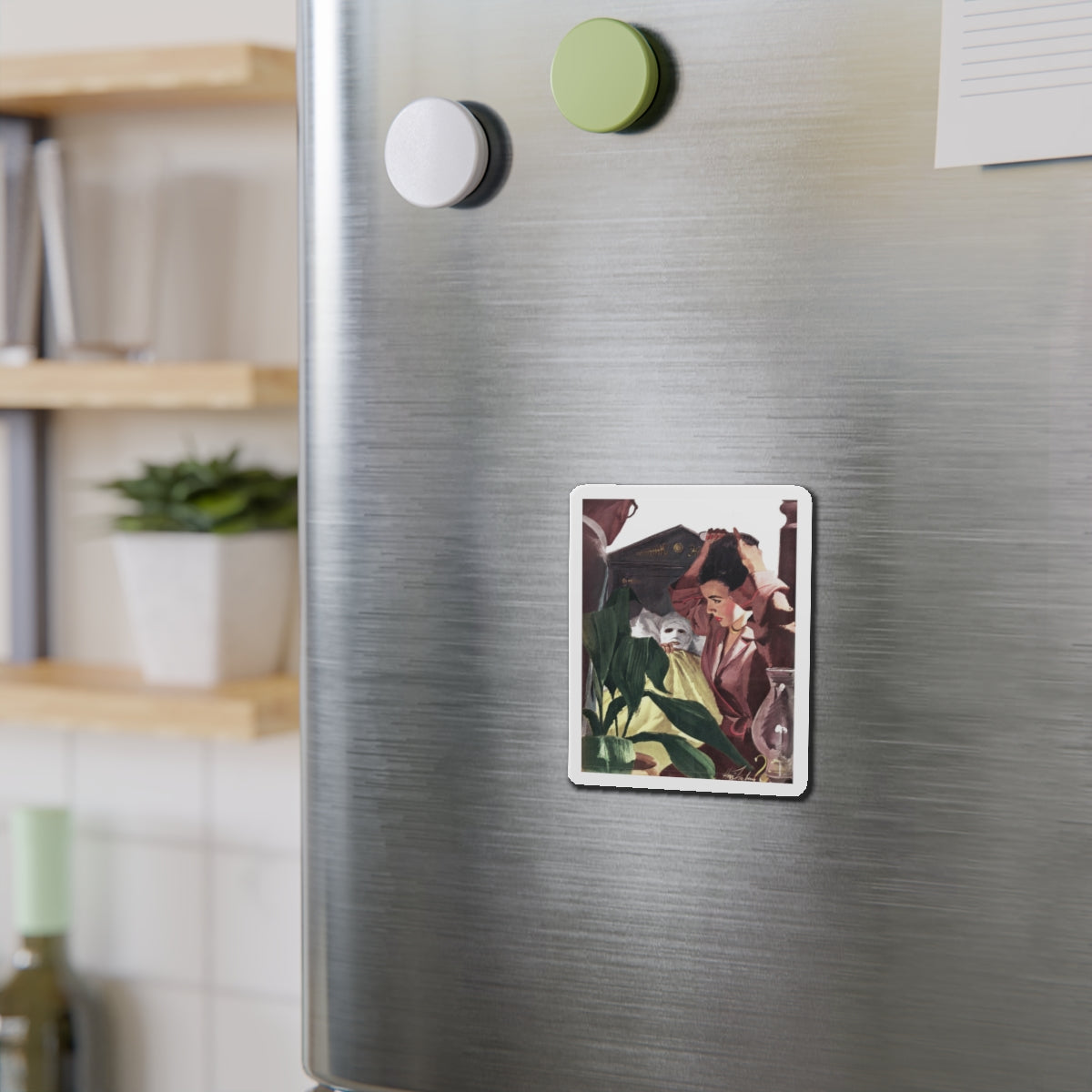 Collier's magazine illustration (Magazine Illustration) Refrigerator Magnet-The Sticker Space