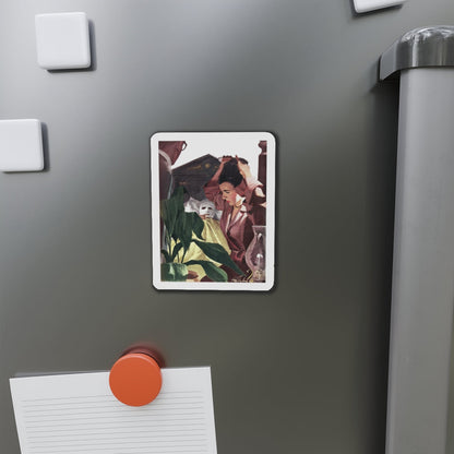 Collier's magazine illustration (Magazine Illustration) Refrigerator Magnet-The Sticker Space