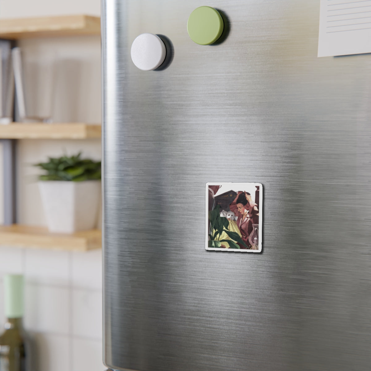 Collier's magazine illustration (Magazine Illustration) Refrigerator Magnet-The Sticker Space