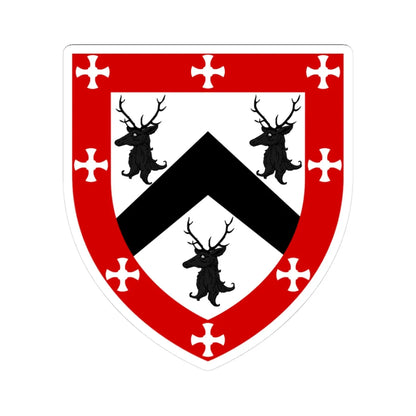 Collingwood College Durham arms (England) (Coat of Arms) STICKER Vinyl Kiss-Cut Decal 3 Inch White - The Sticker Space