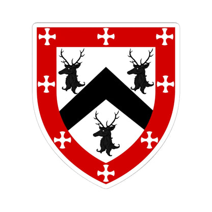 Collingwood College Durham arms (England) (Coat of Arms) STICKER Vinyl Kiss-Cut Decal 6 Inch White - The Sticker Space