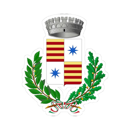 Collobiano-Stemma (Italy) (Coat of Arms) STICKER Vinyl Kiss-Cut Decal 3 Inch White - The Sticker Space