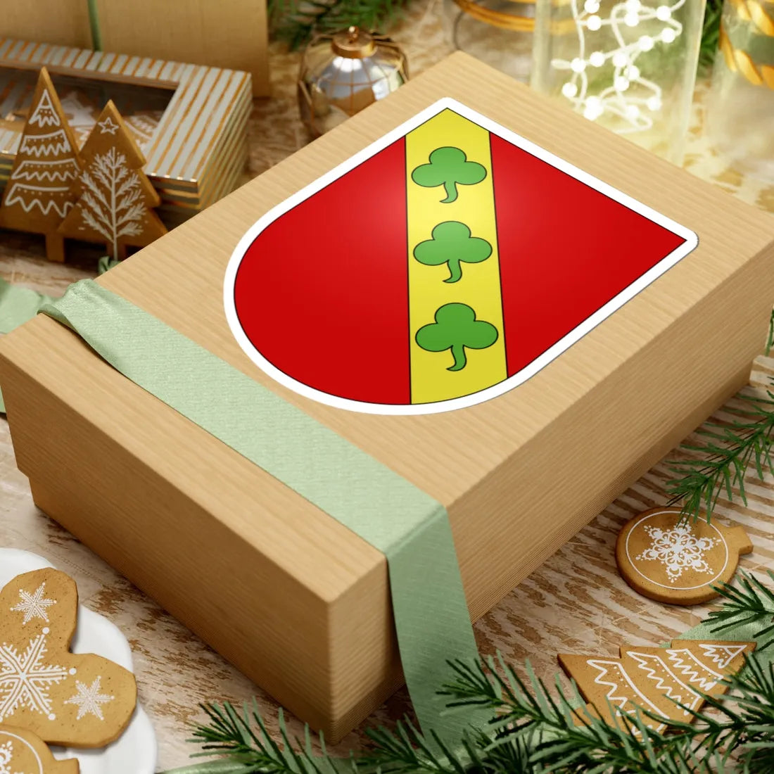 CollongeBellerive-coat of arms (Switzerland) (Coat of Arms) STICKER Vinyl Kiss-Cut Decal - The Sticker Space