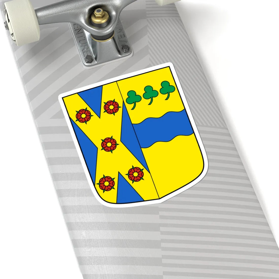 Collonges-blazon (Switzerland) (Coat of Arms) STICKER Vinyl Kiss-Cut Decal - The Sticker Space