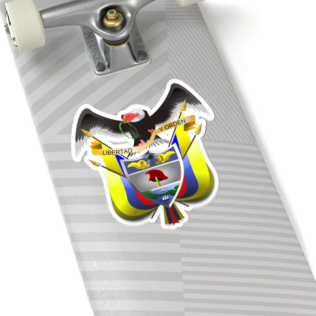 Colombiacoatofarms (Colombia) (Coat of Arms) STICKER Vinyl Kiss-Cut Decal - The Sticker Space
