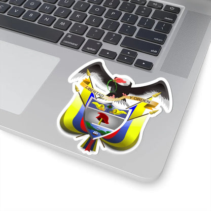 Colombiacoatofarms (Colombia) (Coat of Arms) STICKER Vinyl Kiss-Cut Decal - The Sticker Space