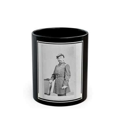 Colonel Adolph Dengler, 43rd Illinois Infantry, Union Officer, Three-Quarter-Length Portrait, Standing, Facing Front (U.S. Civil War) Black Coffee Mug