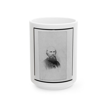 Colonel August Willich, Union Officer In The 32nd Indiana Regiment, Head-And-Shoulders Portrait, Facing Front (U.S. Civil War) White Coffee Mug