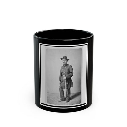 Colonel Francis (Frank) Erdelmeyer, Union Officer In The 32nd Indiana Regiment, Full-Length Portrait, Standing, Facing Front (U.S. Civil War) Black Coffee Mug