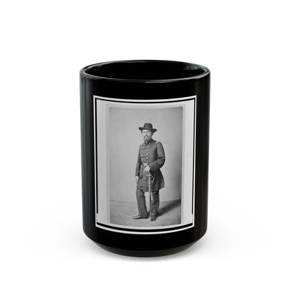 Colonel Francis (Frank) Erdelmeyer, Union Officer In The 32nd Indiana Regiment, Full-Length Portrait, Standing, Facing Front (U.S. Civil War) Black Coffee Mug