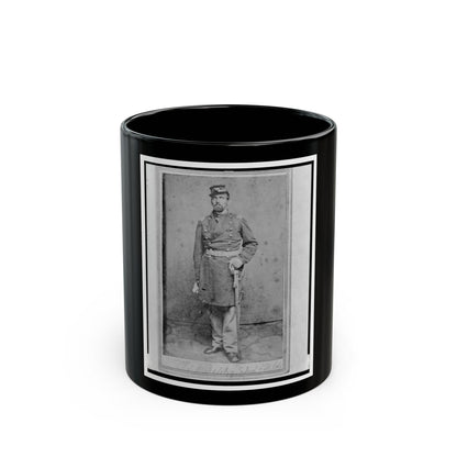 Colonel Geza Milahotzy, Union Officer In The 24th Illinois Infantry Regiment, Full-Length Portrait, Standing, Facing Front (U.S. Civil War) Black Coffee Mug