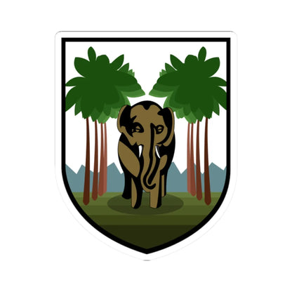 Colonial Seal of Ceylon (Portugal) (Coat of Arms) STICKER Vinyl Kiss-Cut Decal 2 Inch White - The Sticker Space