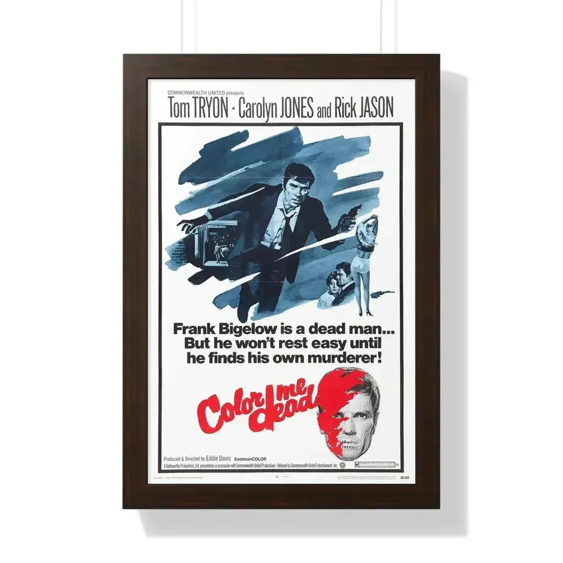 COLOR ME DEAD 1969 - Framed Movie Poster - The Sticker Space