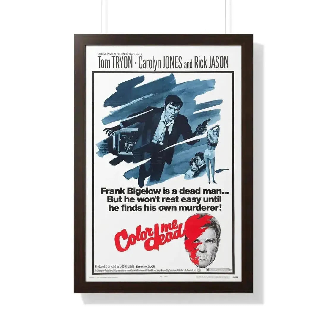 COLOR ME DEAD 1969 - Framed Movie Poster - The Sticker Space