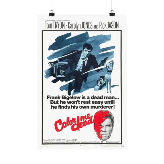 COLOR ME DEAD 1969 - Paper Movie Poster 12″ x 18″ Matte - The Sticker Space
