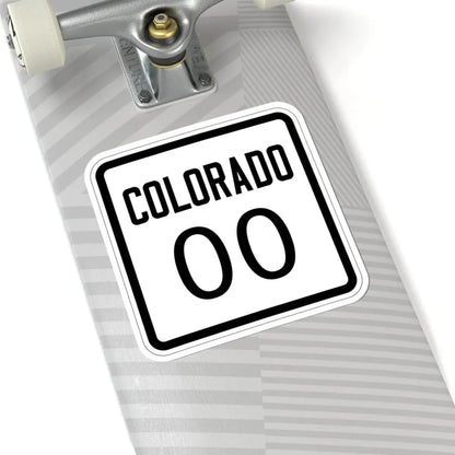 Colorado 000 1926 template (Colorado) (Road Sign) STICKER Vinyl Kiss-Cut Decal - The Sticker Space