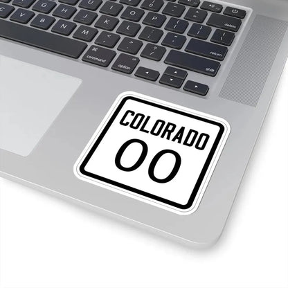 Colorado 000 1926 template (Colorado) (Road Sign) STICKER Vinyl Kiss-Cut Decal - The Sticker Space