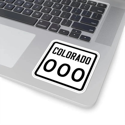 Colorado 000 1946 template (Colorado) (Road Sign) STICKER Vinyl Kiss-Cut Decal - The Sticker Space